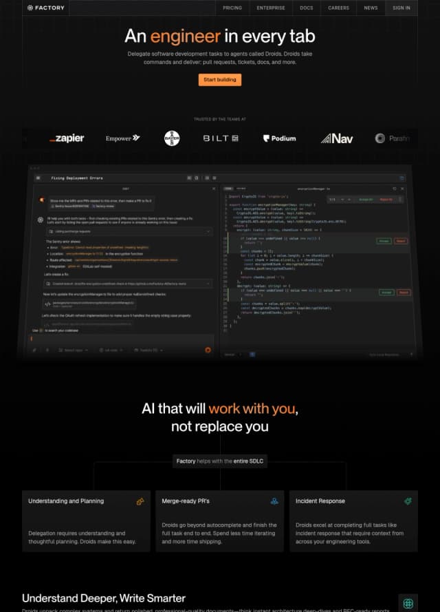 Factory网站截图
